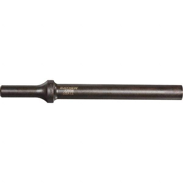 Mayhew - 1/4" Head Width, 6" OAL, Rivet Cutter Chisel - Round Drive, Round Shank, Steel - USA Tool & Supply