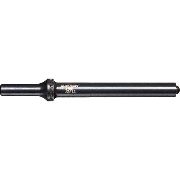 Mayhew - 1/2" Head Width, 6" OAL, Roll Pin Punch - Round Drive, Round Shank, Steel - USA Tool & Supply