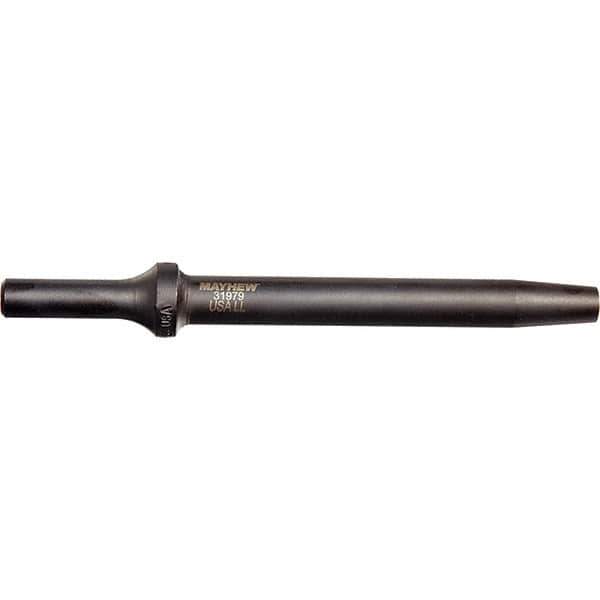 Mayhew - 6" OAL, Tapered Punch Chisel - Round Drive, Round Shank, Steel - USA Tool & Supply