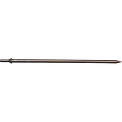 Mayhew - 18" OAL, Tapered Punch Chisel - Round Drive, Round Shank, Steel - USA Tool & Supply