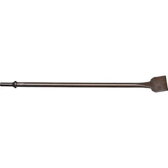 Mayhew - 2" Head Width, 18" OAL, Scraper Punch - Round Drive, Round Shank, Steel - USA Tool & Supply