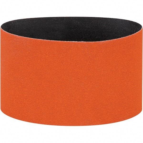 Dynabrade - 3-1/2" Wide x 15-1/2" OAL, 80 Grit, Ceramic Abrasive Belt - Ceramic, Coated, Y Weighted Cloth Backing, Wet/Dry - USA Tool & Supply