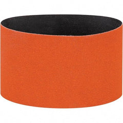 Dynabrade - 3-1/2" Wide x 15-1/2" OAL, 80 Grit, Ceramic Abrasive Belt - Ceramic, Coated, Y Weighted Cloth Backing, Wet/Dry - USA Tool & Supply