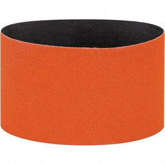 Dynabrade - 3-1/2" Wide x 15-1/2" OAL, 120 Grit, Ceramic Abrasive Belt - Ceramic, Coated, Y Weighted Cloth Backing, Wet/Dry - USA Tool & Supply