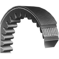 Bando - Section B, 3" Wide, 140" Outside Length, V-Belt - Neoprene Rubber, Black, Classic Banded, No. B136 - USA Tool & Supply