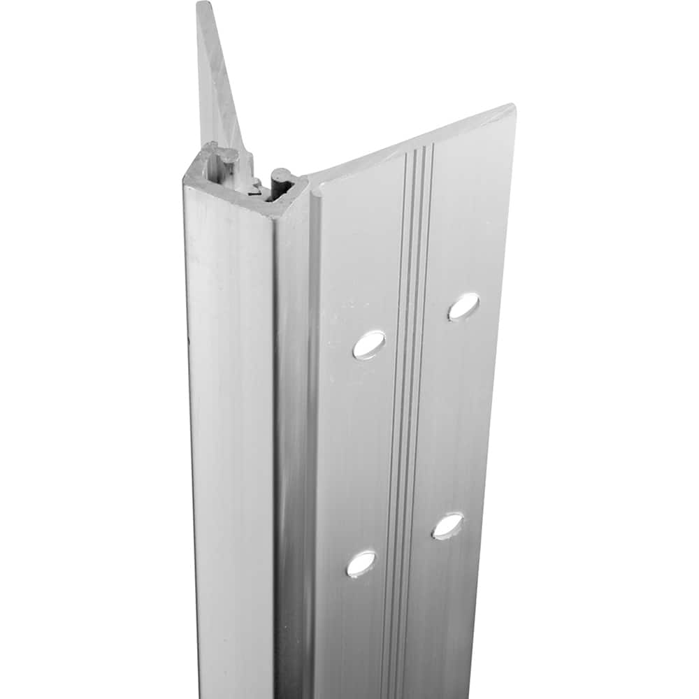 Stanley - Continuous Hinges; Type: Full Mortise ; Mount Type: Full Mortise ; Overall Length (Inch): 85; 85 ; Hinge Material: Aluminum ; Width (Decimal Inch): 4.0938 ; Thickness (Decimal Inch): 0.1120 - Exact Industrial Supply