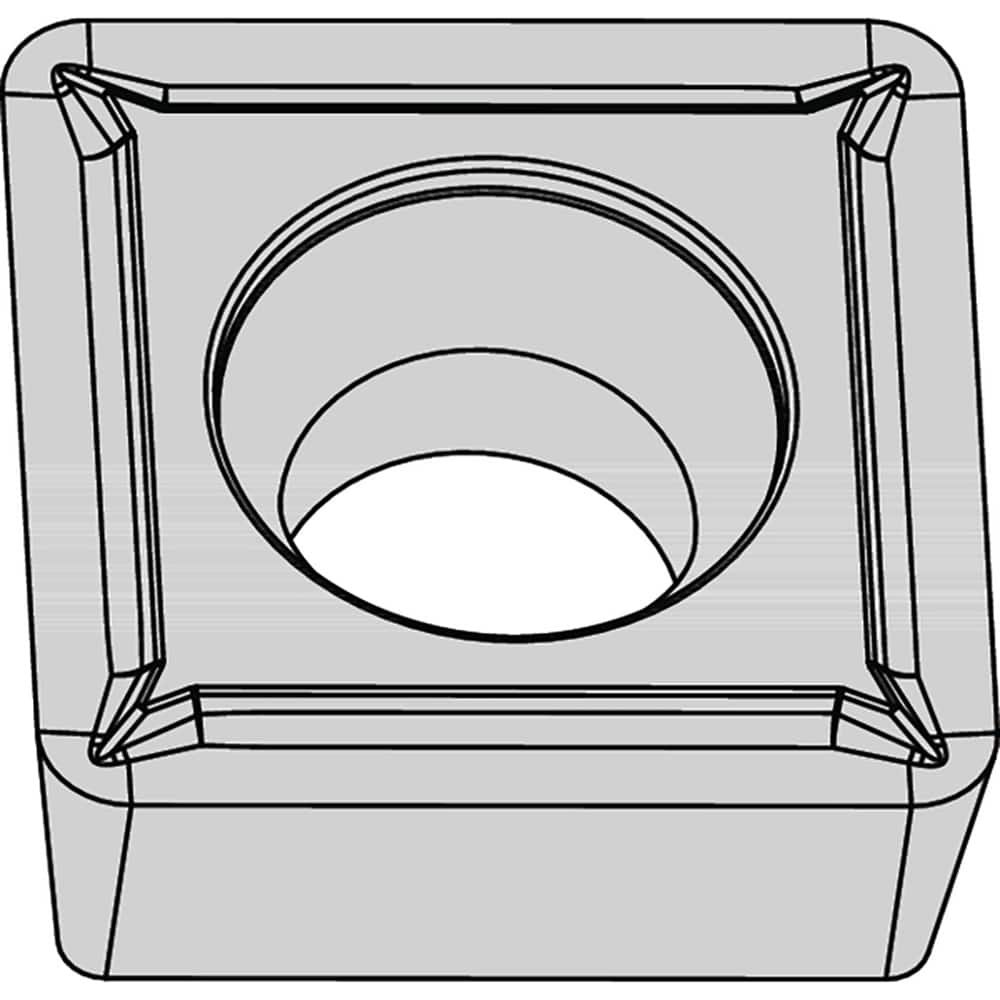 SCGT431LF KCS10B Carbide Turning Insert AlTiN Finish, 1/2″ Inscribed Circle, 1/64″ Corner Radius, Square