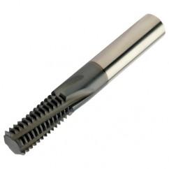 R217.15-090175AC19M 1620 9mm 5 FL Solid Carbide Thread Mill w/Cylindrical Shank - USA Tool & Supply