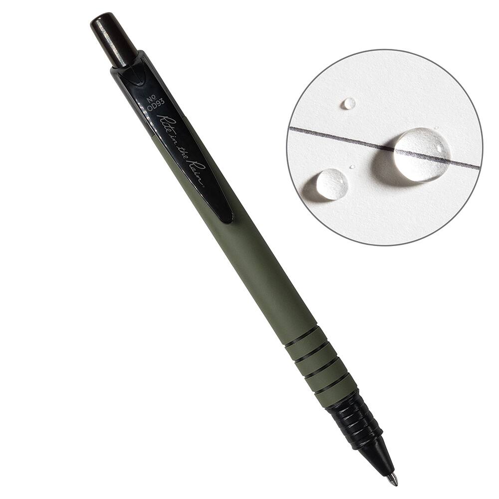 Rite in the Rain - Pens & Pencils; Type: Click Pen ; Color: Black ; Tip Type: 0.9MM - Exact Industrial Supply