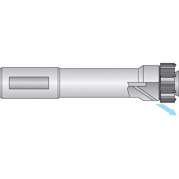 Axial Clamp Straight Shank Modular Reamer Body 32mm Shank Diam, 2.362″ Shank Length, 168″ OAL, Right Hand Cut