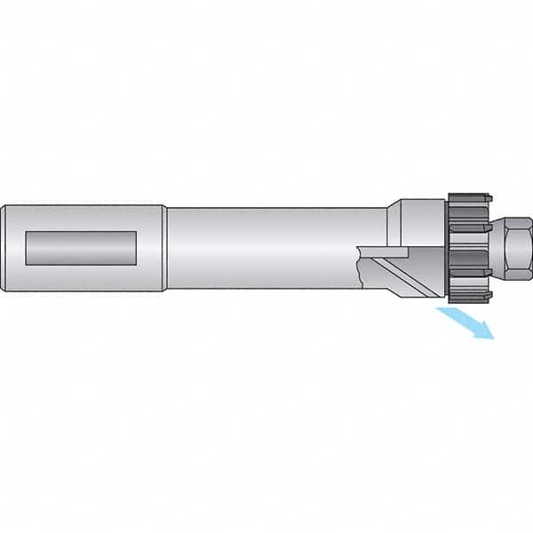 Axial Clamp Straight Shank Modular Reamer Body 2.362″ Shank Length, 8.11″ OAL, Right Hand Cut