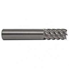 7/32 TuffCut SS 6 Fl High Helix TiN Coated Non-Center Cutting End Mill - USA Tool & Supply