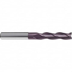 Guhring - 1", 2-1/4" LOC, 1" Shank Diam, 5" OAL, 3 Flute Solid Carbide Square End Mill - USA Tool & Supply