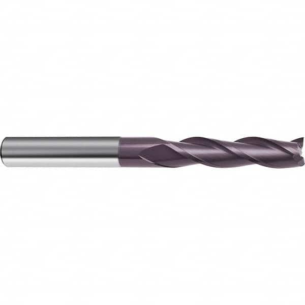 Guhring - 1/2", 2" LOC, 1/2" Shank Diam, 4" OAL, 3 Flute Solid Carbide Square End Mill - USA Tool & Supply