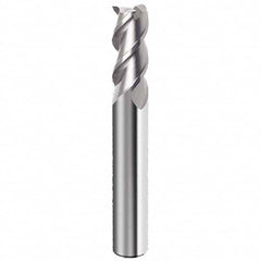 Guhring - 5/8", 1-1/4" LOC, 5/8" Shank Diam, 3-1/2" OAL, 3 Flute Solid Carbide Square End Mill - USA Tool & Supply