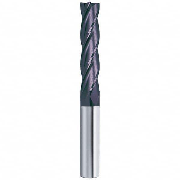 Guhring - 5/8", 2-1/4" LOC, 5/8" Shank Diam, 5" OAL, 4 Flute Solid Carbide Square End Mill - USA Tool & Supply