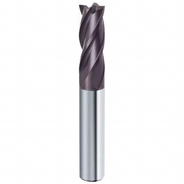 Guhring - 1/2", 1" LOC, 1/2" Shank Diam, 3" OAL, 4 Flute Solid Carbide Square End Mill - USA Tool & Supply