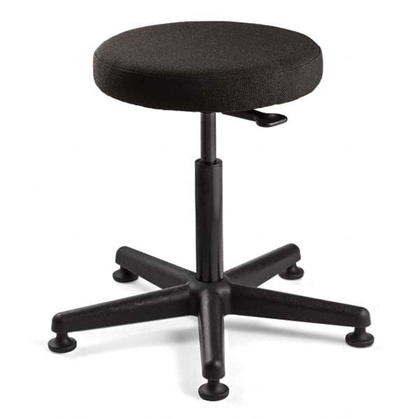 Bevco - Swivel & Adjustable Stools Type: Adjustable Backless Stool Base Type: Nylon - USA Tool & Supply