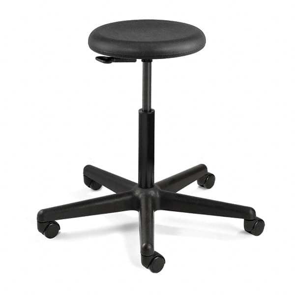 Bevco - Swivel & Adjustable Stools Type: Adjustable Backless Stool Base Type: Nylon - USA Tool & Supply