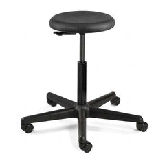 Bevco - Swivel & Adjustable Stools Type: Adjustable Backless Stool Base Type: Nylon - USA Tool & Supply
