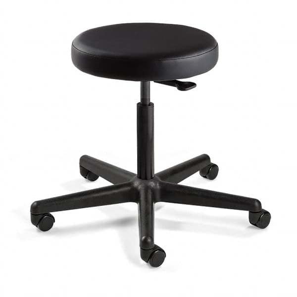 Bevco - Swivel & Adjustable Stools Type: Adjustable Backless Stool Base Type: Nylon - USA Tool & Supply