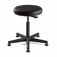 Bevco - Swivel & Adjustable Stools Type: Adjustable Backless Stool Base Type: Nylon - USA Tool & Supply