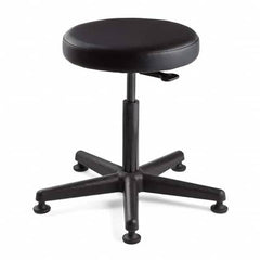 Bevco - Swivel & Adjustable Stools Type: Adjustable Backless Stool Base Type: Nylon - USA Tool & Supply
