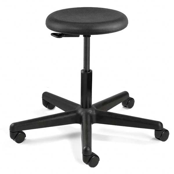 Bevco - Swivel & Adjustable Stools Type: Adjustable Backless Stool Base Type: Nylon - USA Tool & Supply
