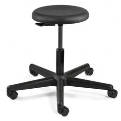 Bevco - Swivel & Adjustable Stools Type: Adjustable Backless Stool Base Type: Nylon - USA Tool & Supply