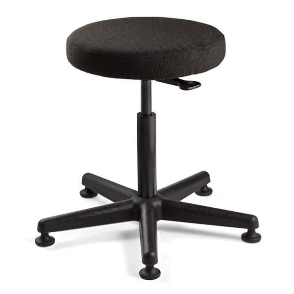 Bevco - Swivel & Adjustable Stools Type: Adjustable Backless Stool Base Type: Nylon - USA Tool & Supply