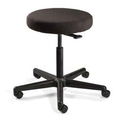 Bevco - Swivel & Adjustable Stools Type: Adjustable Backless Stool Base Type: Nylon - USA Tool & Supply