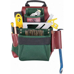 CLC - Tool Pouches & Holsters; Holder Type: Tool Bag ; Tool Type: General Purpose ; Material: Ballistic Nylon ; Color: Brown/Green ; Number of Pockets: 7 ; Depth (Inch): 6 - Exact Industrial Supply