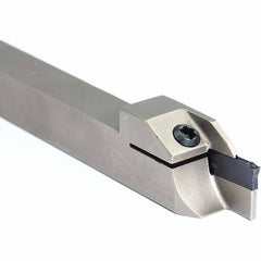 Arno - 0.512" Max Depth, 0.079 to 1.024" Width, External Left Hand Indexable Grooving/Cutoff Toolholder - USA Tool & Supply