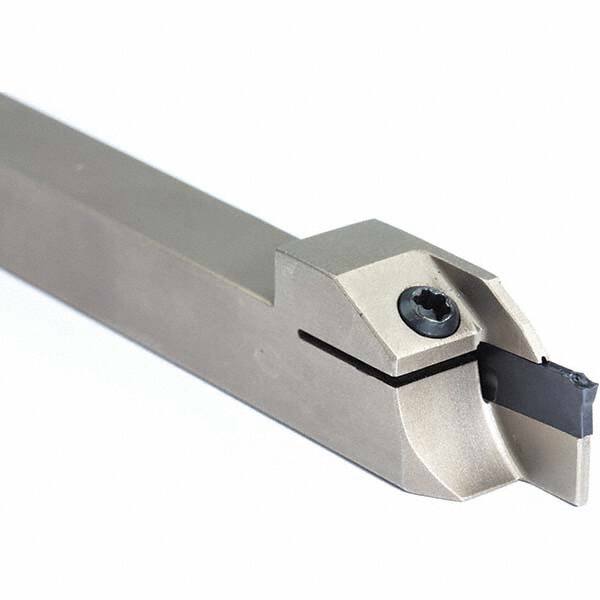 Arno - 0.394" Max Depth, 0.079 to 0.787" Width, External Left Hand Indexable Grooving/Cutoff Toolholder - USA Tool & Supply
