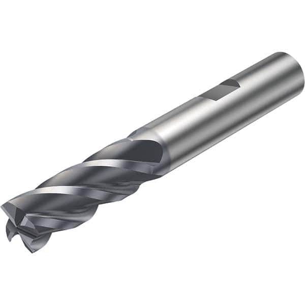 Sandvik Coromant - 3/4" Diam 4 Flute Solid Carbide 0.06" Corner Radius End Mill - USA Tool & Supply