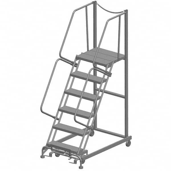 Ballymore - Rolling & Wall Mounted Ladders & Platforms Type: Rolling Warehouse Ladder Style: Rolling Safety Ladder - USA Tool & Supply