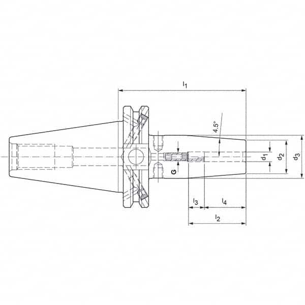 Mapal - Shrink-Fit Tool Holders & Adapters Shank Type: Taper Shank Taper Size: CAT40 - USA Tool & Supply
