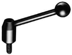 J.W. Winco - 5/8-11, Steel Threaded Stud Adjustable Clamping Handle - 4.88" OAL, 2.17" High - USA Tool & Supply