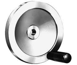 Value Collection - 9.84" Diam, Aluminum Handwheel with Handle - 1.89" Hub Diam - USA Tool & Supply