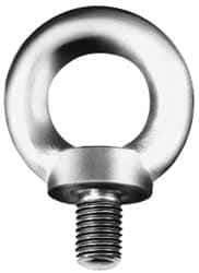 Value Collection - Steel, M36x4.00 Thread, Fixed Lifting Eye Bolt - Fully Threaded, 54mm Shank, 54mm Thread Length, Shoulder - USA Tool & Supply