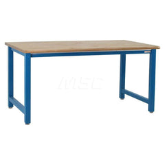 Stationary Work Bench: 30″ Wide, 30″ Deep, 34″ High, Light Blue 6,600 lb Capacity