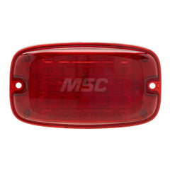 Emergency Light Assemblies; Type: Flashing Led Warning; Flash Rate: Variable; Flash Rate (FPM): 13; Mount: Surface; Color: Red; Power Source: 12 Volt DC