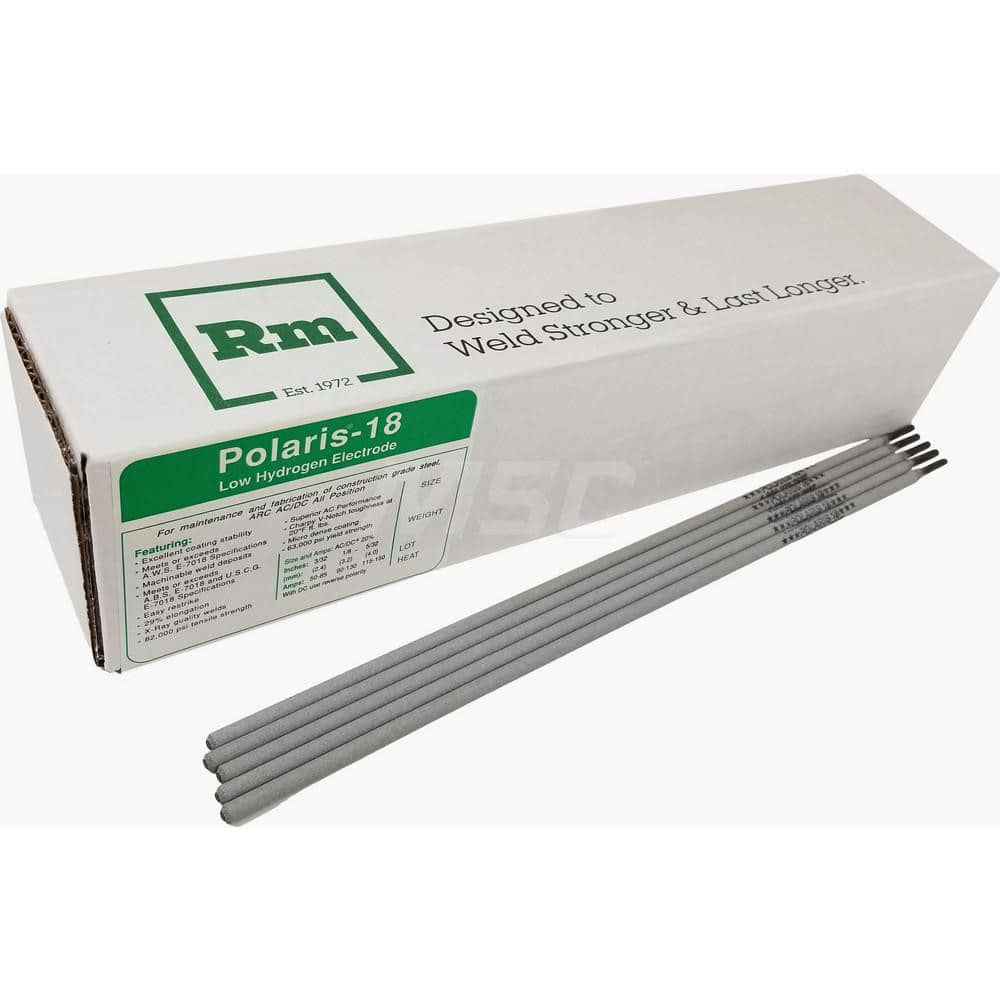 Stick Welding Electrode: 3/32″ Dia, 14″ Long, Low Hydrogen & Steel 14″ Round Rod, AWS A5.1 E-7021