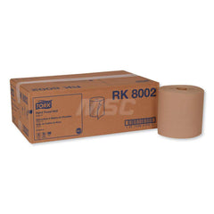 Paper Towels: Hard Roll, Roll, 1 Ply, Recycled Fiber, Natural 800' Roll Length, 800 Sheets