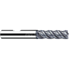 Square End Mill: 0.2362'' Dia, 0.8268'' LOC, 0.2362'' Shank Dia, 2.4803'' OAL, 3 Flutes, Solid Carbide Single End, Polychrom Finish, Spiral Flute, 40 ™ Variable Helix, Centercutting, RH Cut, RH Flute, Series Favora