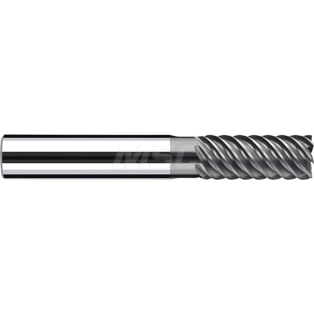 Square End Mill: 1/4'' Dia, 0.0246'' LOC, 1/4'' Shank Dia, 2-1/4'' OAL, 3 Flutes, Solid Carbide Single End, Polychrom Finish, Spiral Flute, 55 ™ Variable Helix, RH Cut, RH Flute, Series E-Cut