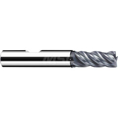 Square End Mill: 0.0394'' Dia, 0.1969'' LOC, 0.2362'' Shank Dia, 2.2441'' OAL, 3 Flutes, Solid Carbide Single End, Polychrom Finish, Spiral Flute, 40 ™ Variable Helix, Centercutting, RH Cut, RH Flute, Series Favora