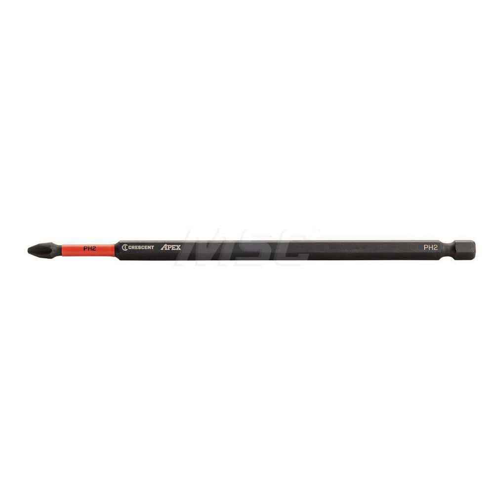 Power Screwdriver Bit: #2 Phillips, #2 Speciality Point Size