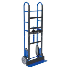 Steel Hand Truck: 750 lb Capacity, 24″ Wide, 15″ Deep, 59″ High 8″ Wheels