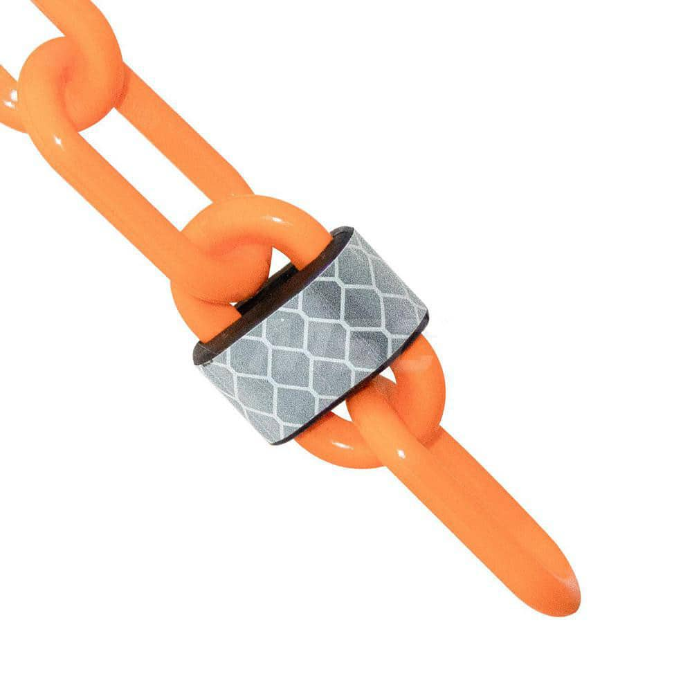 Barrier Rope & Chain; Type: Safety Barrier Chain; Material: Plastic; Color: Safety Orange; Rope/Chain Material: Plastic; Hook Fitting Material: None; Snap End Material: None; Color: Orange; Length (Feet): 100.00; 100.000; Overall Length: 100.00